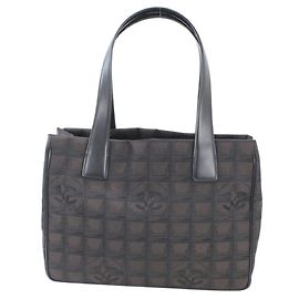 Borsa Chanel New Travel Line Tote PM Dark Brown Marrone Marrone scuro