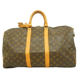 Louis Vuitton Monogram Keepall Bandoulière 45 Marron