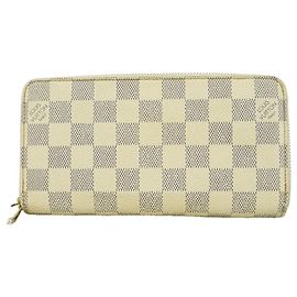 Louis Vuitton Damier Azur Zippy Wallet Weiß