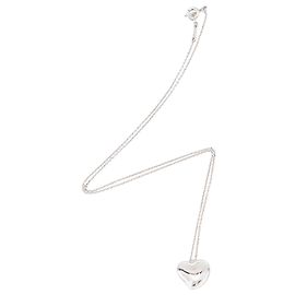 Colar Elsa Peretti em prata de lei com coração inteiro Tiffany & Co. Prata Metálico