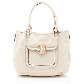 Bolsa Hobo Amanda Classic de couro Tory Burch Branco