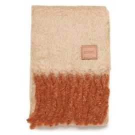 Loewe Sciarpa in misto mohair e lana Marrone