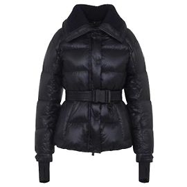 Moncler Bataillouse Belted Down Ski Jacket Blue
