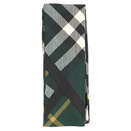 Burberry Karo-Seidentwillie-Schal Schwarz