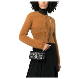 Burberry Mini bolsa Rola em couro acolchoado Preto