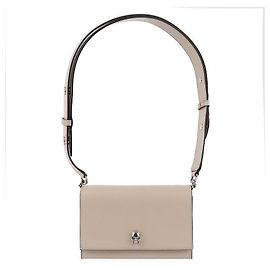 Alexander Mcqueen Borsa Biker Small Skull Marrone