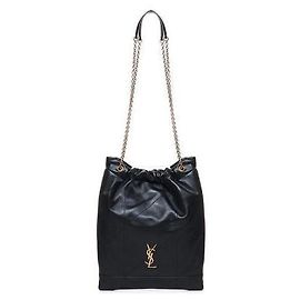Saint Laurent Borsa in pelle di agnello nera Nero