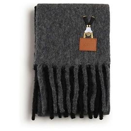 Loewe Alpaka-Wollmischung Schal Grau