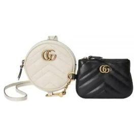 Gucci Portefeuille de pièces et porte-clés GG Marmont Multicolore