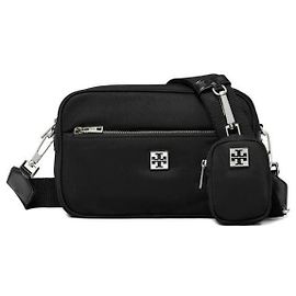 Borsa a tracolla Tory Burch in nylon nero Nero