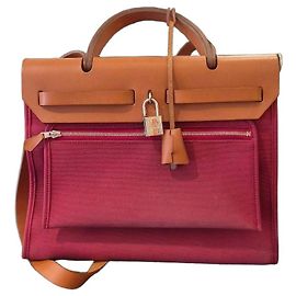 Bolsa Hermès Herbag Zip 31 Marrom Bordeaux