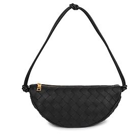 Bottega Veneta Mini borsa a tracolla Intrecciato Nero
