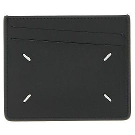 Maison Martin Margiela Slim Card Holder Black Leather Black