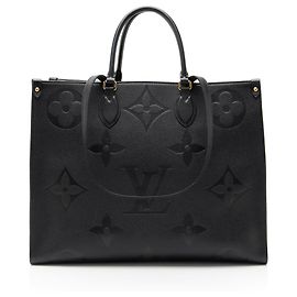 Tote Louis Vuitton Giant Monogram Empreinte Onthego GM Preto