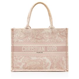 Dior Toile De Jouy Medium Book Tote Rosa