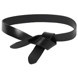 Cinto Isabel Marant de couro preto Preto
