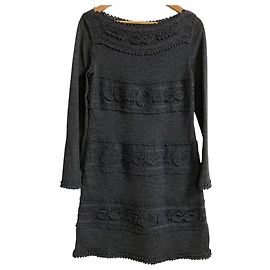 Autre Marque Strickkleid Alberta Ferretti Braun