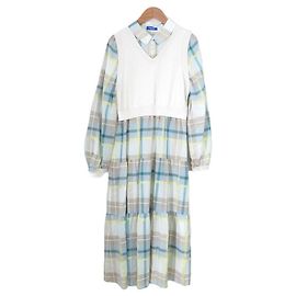 Autre Marque Vestido Docking BLUE LABEL CRESTBRIDGE Multicolor Beige
