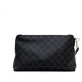Gucci Coated Canvas Essence Classic Small Pouch Schwarz