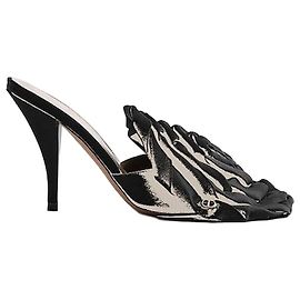 Louis Vuitton Aurore Heel Sandals Black Satin Black