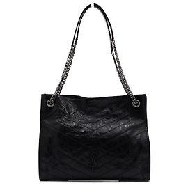 Saint Laurent Borsa a tracolla shopper Niki Chain Medium Nero