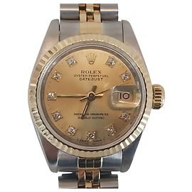 Rolex Orologio Datejust Diamond Champagne Gold Combi da donna D'oro