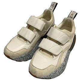 Stella Mc Cartney Tênis Stella McCartney Eclipse Velcro Preto Branco Cinza