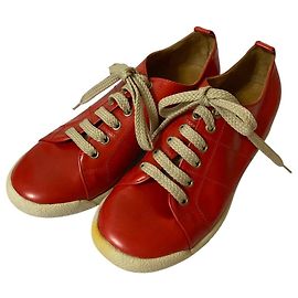 Tênis de couro MARC JACOBS Vermelho