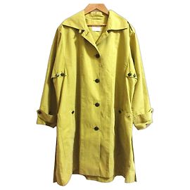 Autre Marque Aigner Logo Embroidery Single Coat Yellow