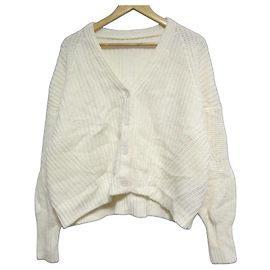 Autre Marque Cardigan en maille ample GRACE CONTINENTAL Blanc Autre