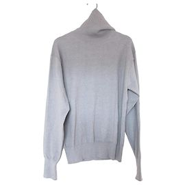 Autre Marque Johnbull Cashmere Blend High Neck Knit Pullover Brown