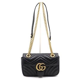 Gucci Mini borsa a tracolla con catena e borsa a tracolla Nero