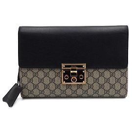 Gucci Clutch da donna GG Supreme Padlock Multicolore
