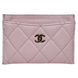 Chanel Tarjetero Classic Caviar Rosa Rosa