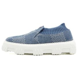 Louis Vuitton Sneakers Slip-On Damier Denim LV Space Landers Blu