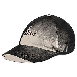 Dior Boné Crafty em lona de algodão preta Preto