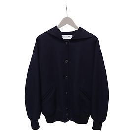 Dior Capa de lã e angora com cinto azul-marinho Azul