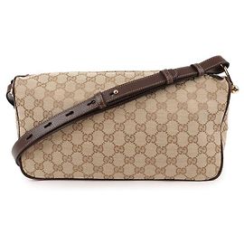 Gucci Borsa a Spalla Half Horsebit Medium Marrone