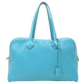 Hermès Borsa a Spalla Victoria Square Stamp Blu