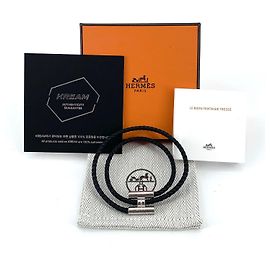 Hermès Bracciale Tunis Trese per uomo Nero