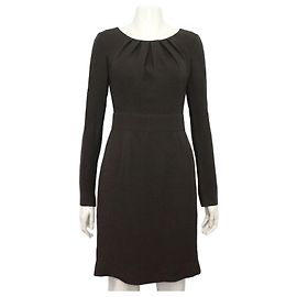 Armani Vestido de lana gris para mujer Castaño