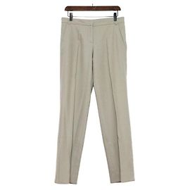 Burberry Pantaloni da donna in misto cotone e cashmere grigio Marrone