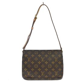 Louis Vuitton Musette Tango Monogram Canvas Castaño