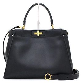 Fendi Medium Peekaboo Bag Black