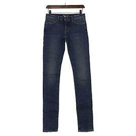 Saint Laurent Pantalones vaqueros de cintura ajustada para mujer Negro