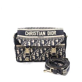 Dior Oblique Small Shoulder Bag Crossbody Blue