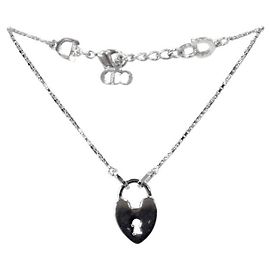 Dior Pulseira de prata com cadeado de coração Prata