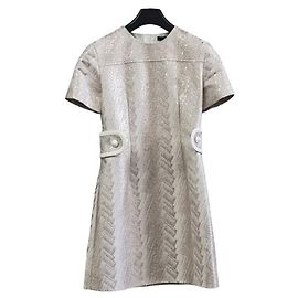Louis Vuitton Vestido de seda sin usar Multicolor