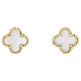 Van Cleef & Arpels Orecchini Alhambra Suite Giallo