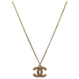 Chanel Collier Cubic CC Or Doré